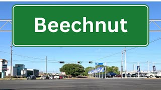 Beechnut St. | Houston, Texas | Very Busy Thoroughfare | Highway 59 to Richmond, Texas