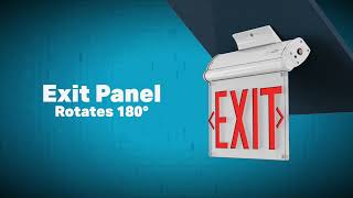Acuity Brands Lithonia Lighting Basics Edge-Lit Exit Sign F