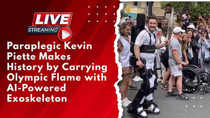 Paraplegic Kevin Piette Makes History by Carrying Olympic Flame with AI-Powered Exoskeleton #shorts