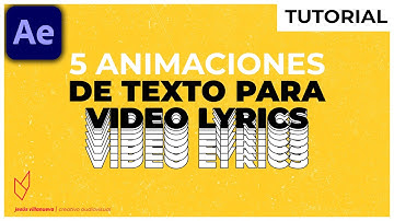 5 TEXT ANIMATIONS for VIDEO LYRICS! || Tutorial - After Effects