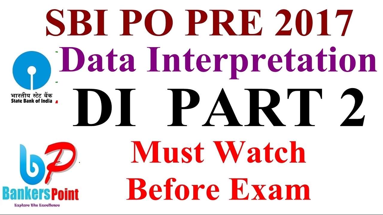 Data interpretation (DI) SBI PO Pre Memory based Question Part 2 - YouTube