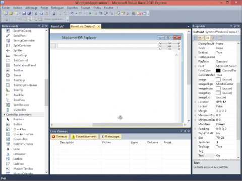 [TUTORIEL] Créer un navigateur Internet en 5 minutes avec Visual Basic Studio 2010.