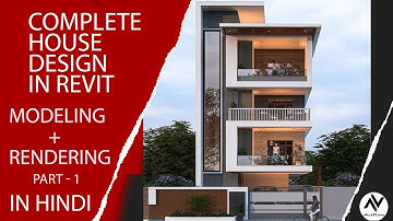 Modern House G+3 | Complete Step by Step Project | Revit Modeling | Revit Tutorial | Pts 1 of 3