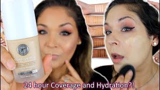 IT Cosmetics Confidence in a Foundation First Impressions Review + Demo +  Wear Test