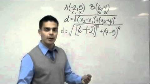 Distance Formula (Tutor Zone)