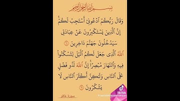 آيات بينات من سورة غافر