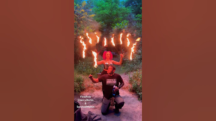 CherryBerlin und Survival Mattin Fireshow @MATTIN2  #fireshow #fire #asmr #show #cherryberlin