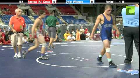 182 lbs. SF - Andrew Kowal (OH) vs. Dylan Wisman (...