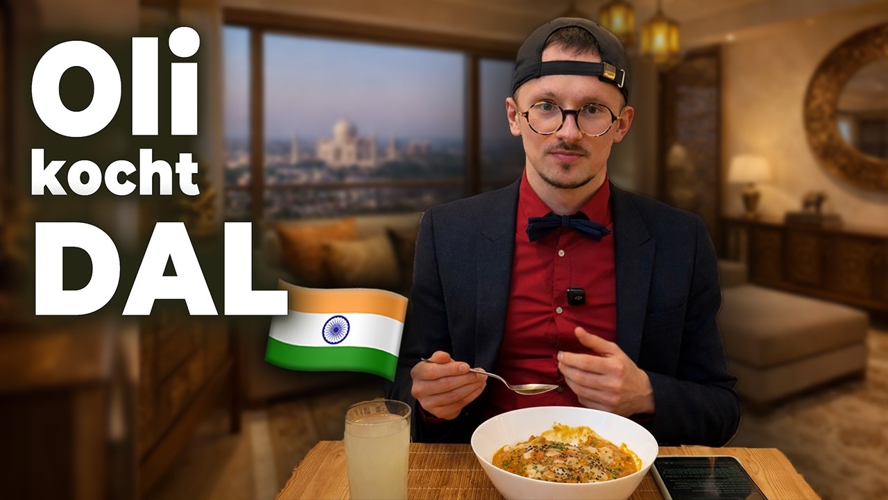 🧑‍🍳 Oli kocht rotes Linsen Dal 🇮🇳 Indisches Linsen Curry