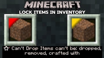 How to lock items in your inventory in Minecraft Bedrock with Commands