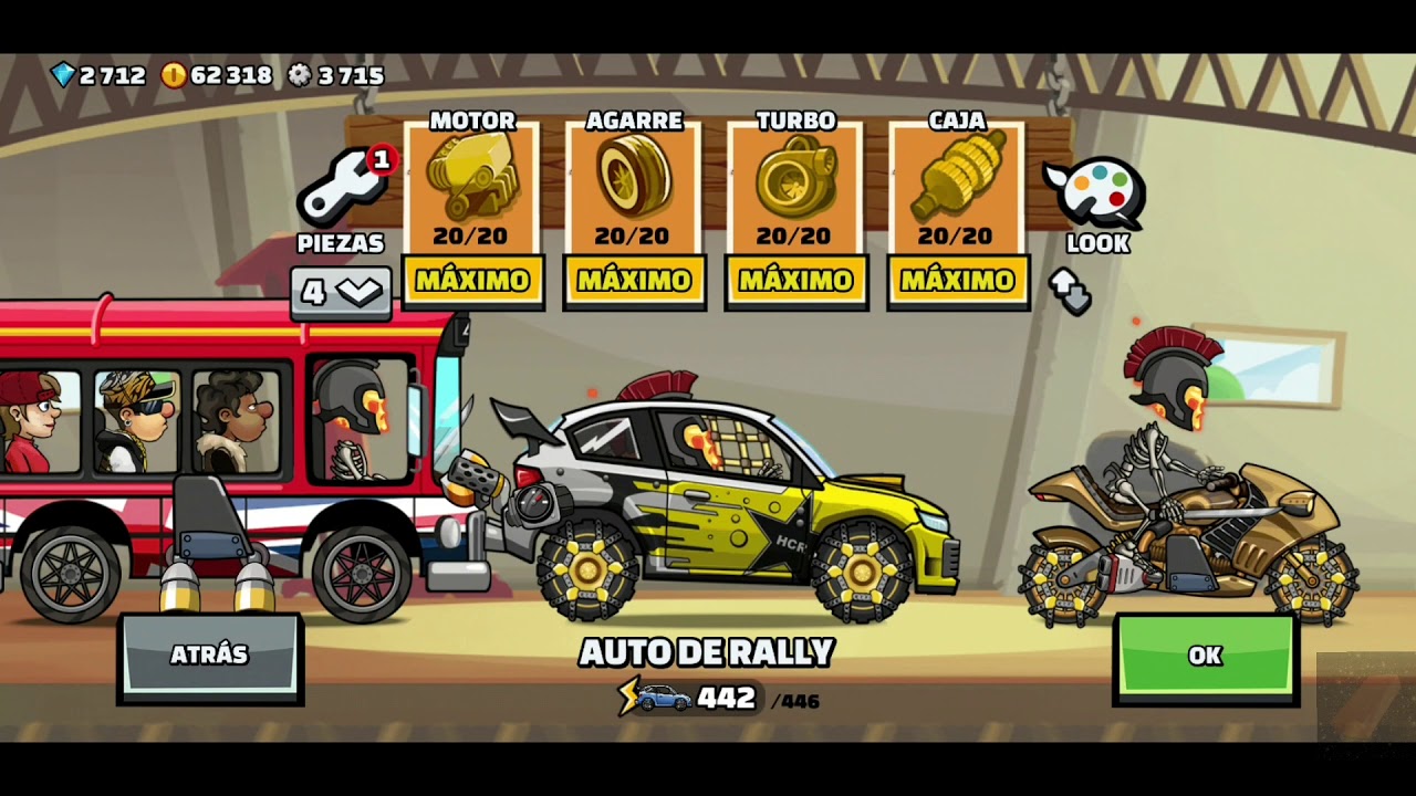 best vehicle for hill climb racing