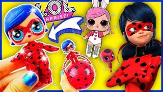 Miraculous LADYBUG FACIL Transformación de Muñeca LOL Sorpresa | Juguetes en Español