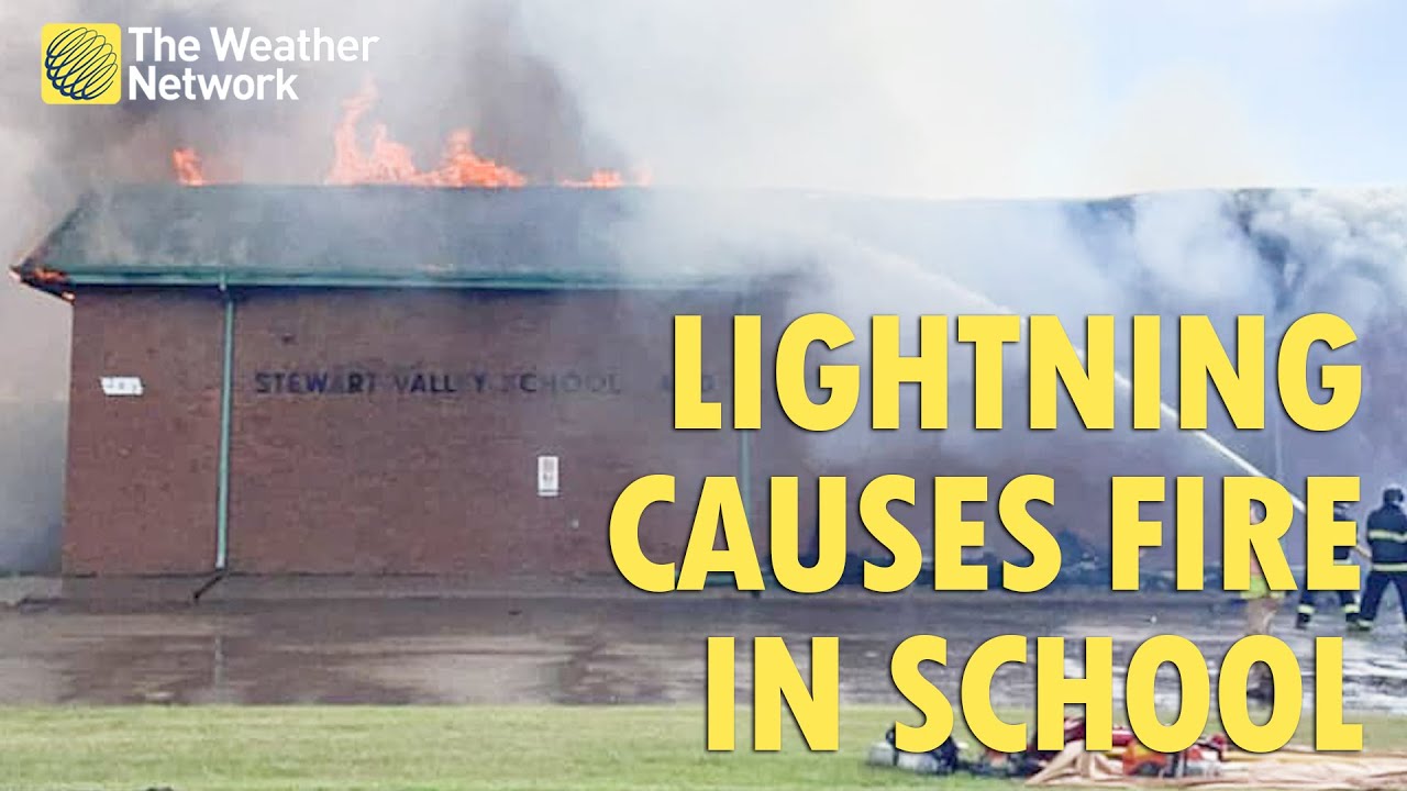Lightning Causes Fire In Sask School - YouTube