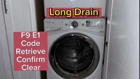 F9E1 Code , Retrieve, Confirm, Clear, In Test Mode