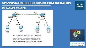 Spanning-Tree BPDU Guard Configuration In Packet Tracer | Networking Academy | #BPDU #SpanningTree