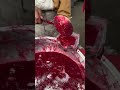 Young boy making sweet murabba recipe