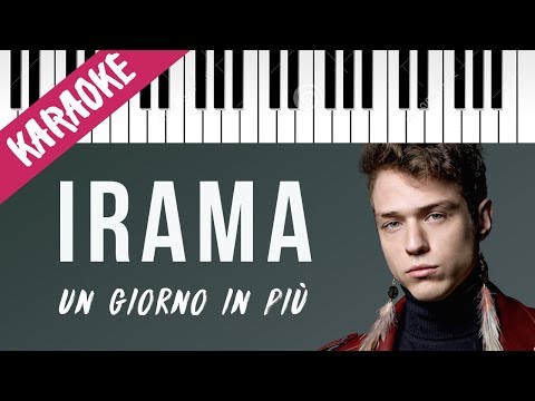 Irama | Un Giorno In Più | AMICI 17 // Piano Karaoke con Testo