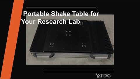 QuakeLogic / TDG Portable ShakeTable for Your Research Lab