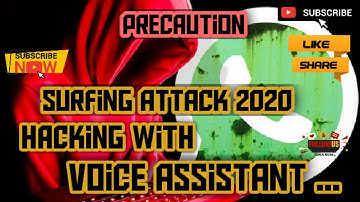 SURFING ATTACK 2020 || HACKING with VOICE ASSISTANT || STUDY WITH DANIOLOGY