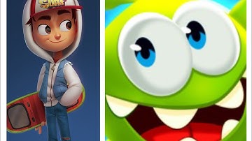 Om Nom Vs Subway Surf - FOREST RUN - Gameplay Android iOS
