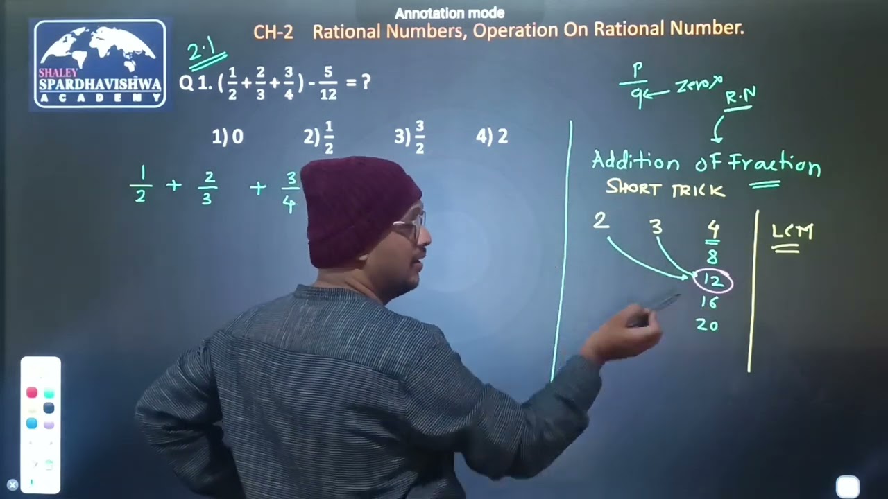 8th Scholarship CH-2 Rational Numbers & Operation On Rational Number 3 November 2024