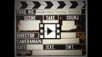 Welcome to NeoGov Basic Training - Recruiter
