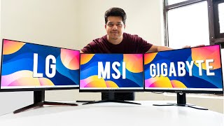 Best Gaming Monitor under ₹15000 - LG 24GN650 vs MSI G2412 vs Gigabyte G24F2 Comparison Review