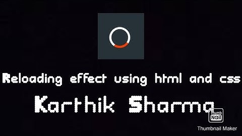#karthikcode project reloading animation in CSS Tutorial In Hindi || Tutorial  Learn CSS In Hindi