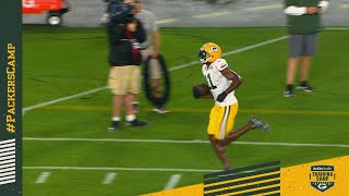 Highlight: Jordan Love Connects With Devin Funchess | Packers Family Night