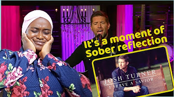 FIRST TIME REACTING TO | Josh Turner "I Serve a Savior" (Live from Gaither Studios)