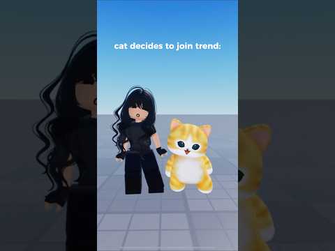 cute cat decided to join the trend! #cat #cute #robloxedit #trends #subscribemychannel