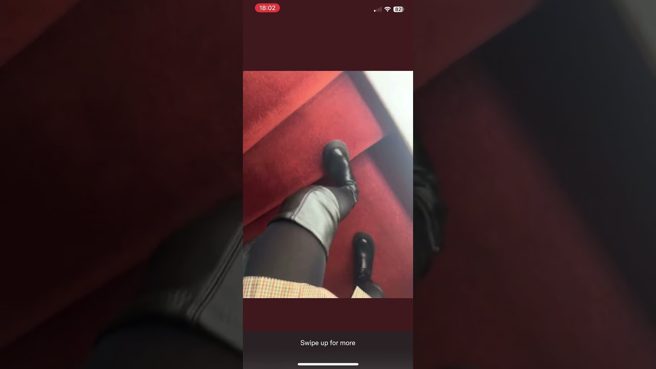 Leather boots crushing ASMR 