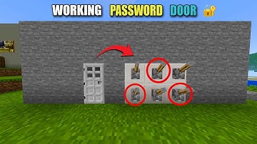 Minecraft Password Door Build Tutorial 🔑 | Easy Redstone Lock