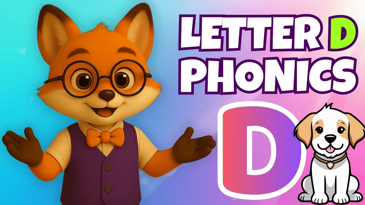 Learn Letter D – Alphabet for Kids | D Sound & Phonics with Cubiki