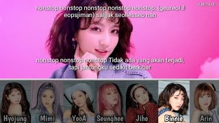 [SUB INDO] OH MY GIRL (오마이걸) - 'NONSTOP (살짝 설렜어) Lirik terjemahan / Lyrics [Rom/Ina]