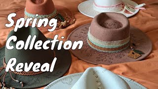 Felt Hat Burning with Crystals !!Spring Collection Reveal