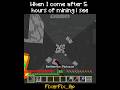 The Suspense: "I broke the #1 rule in Minecraft...☠️" #shorts #gaming