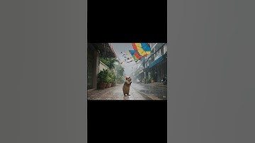 Capy thả diều dưới mưa và cái kết #capybara #capybarayeunoi #vuive