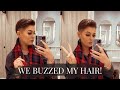 YES, ITS BUZZED BABY! SHORTER THAN EVER CLIPPERED HAIRCUT VLOG!