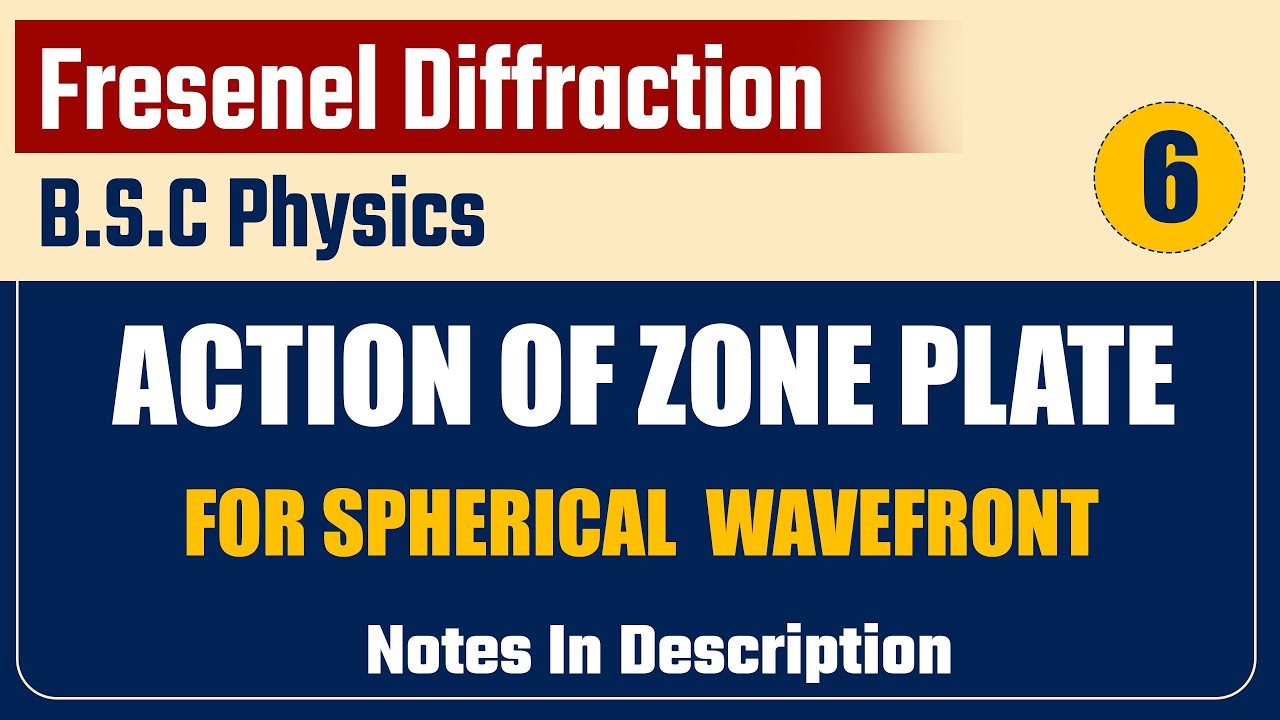 Action of zone plate for spherical wavefront - YouTube