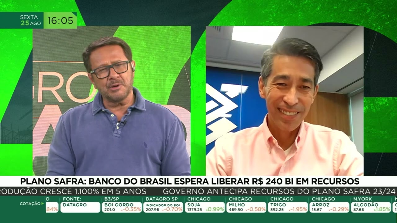 Plano Safra: Banco do Brasil espera liberar R$ 240 Bi em recursos
