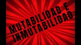 Mutabilidad e inmutabilidad