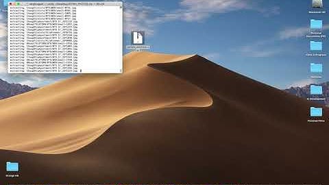 How to unzip a file with terminal on mac
