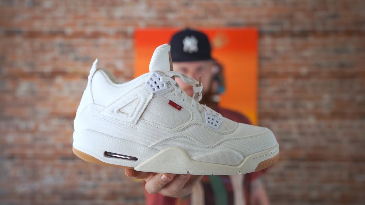 jordan 4 retro levis white