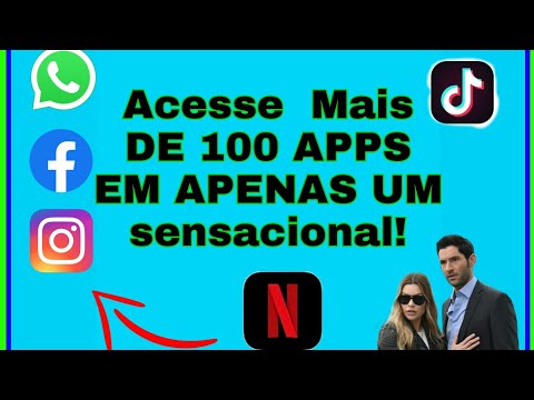 Como acessar todas as redes sociais com apenas um aplicativo instalado no celular mais de 100 apps.