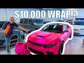 Finished Car Wrapping the Scat Pack ! Vinyl Wrap ASMR