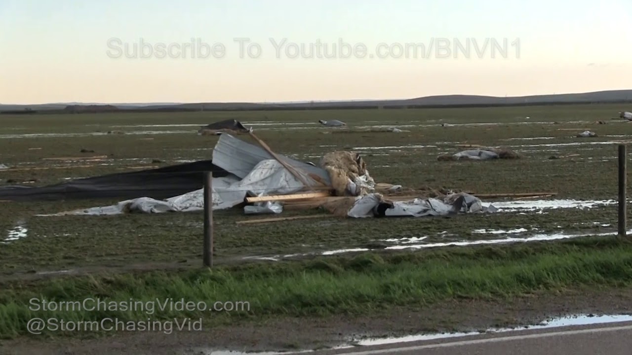 Broadwater, NE Tornado Damage to a farm - 5/10/2018