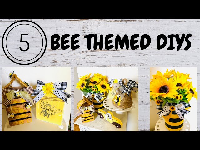 12 High-End Bee Honey-Themed DIYS 🐝 l Summer Farmhouse Decor DIYS