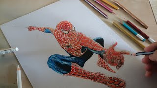 Drawing Spider - Man - |Time-lapse | ArtsFeats