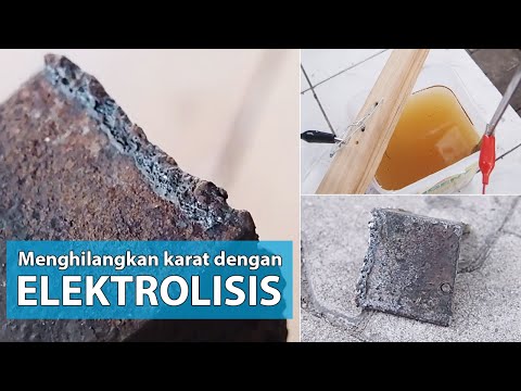 Menghilangkan karat dengan elektrolisis